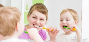 تفريش الأسنان للأطفال